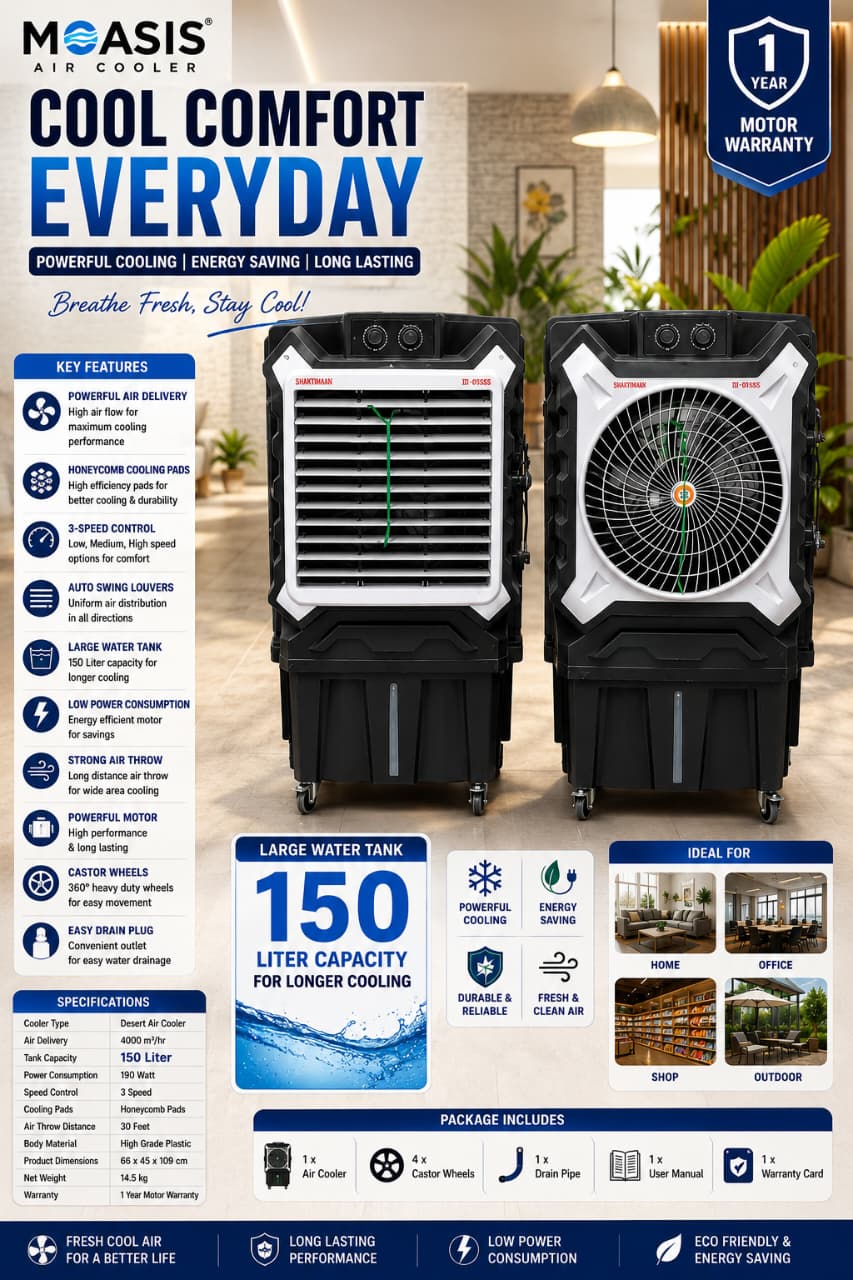 MOASIS Desert Air Cooler 150L