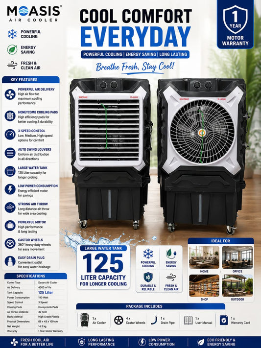 Moasis Shaktimaan 125L Desert Air Cooler