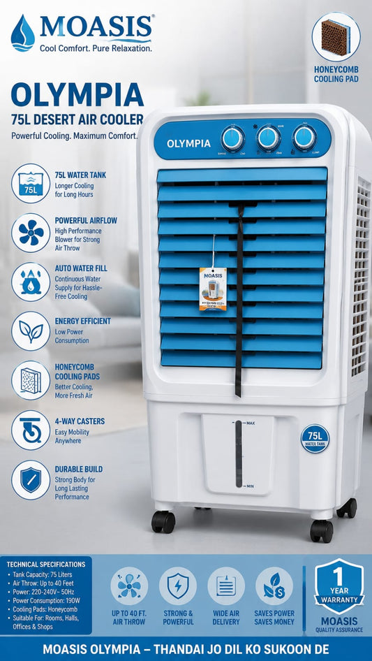 Moasis Olympia 75L Desert Air Cooler