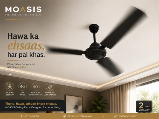MOASIS Ceiling Fan - Copper Motor