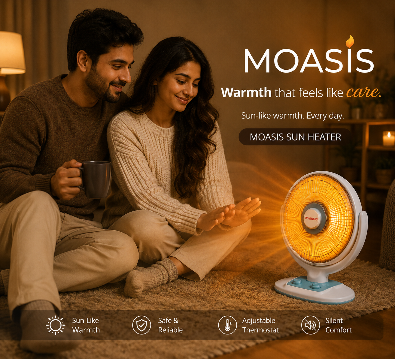 MOASIS Sun Heater for ultimate warmth